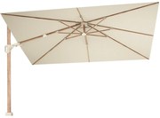 Challenger T2 premium parasol 260x350 cm teak champagne