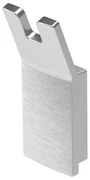 Haceka Aline Handdoekhaak - dubbel - geborsteld alluminium 1208584