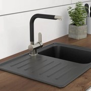 Schutte Rio keukenkraan met draaibare uitloop chroom/zwart