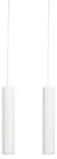 Set van 2 Design hanglampen wit - Tuba small Design, Industriele / Industrie / Industrial, Modern GU10 cilinder / rond Binnenverlichting Lamp