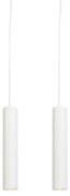 Set van 2 design hanglampen wit - Tuba small