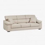 3-zits Bankstel Aramis Bekleed Stof Beige - Sklum