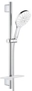 GROHE Vitalio Smartactive Glijstangset - 60cm - ronde handdouche - 3 straalsoorten - gladde doucheslang - met zeepschaal - chroom 26598000