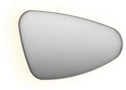 INK SP22 Spiegel - 80x4x50cm - organisch - in stalen kader - rechts aluminium rvs geborsteld 8409203