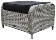 Toscane Bilbao voetenbank 60x74xH47 cm wit grijs