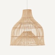 Hanglamp in gevlochten rotan, Kaptilo