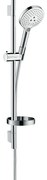 Hansgrohe Raindance select s120 glijstangset 65cm met unica s en puro wit chroom 26630400