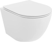Mexen Lena wc-kom Rimless met softclose slim toiletbril, duroplast, glanzend wit - 30220400