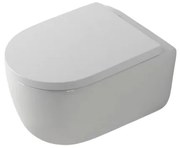 QeramiQ Dely Swirl Wandclosetset - 36.5x53.0cm - diepspoel - rimless - softclose zitting - glans wit SW1159505/SW1026256