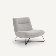 Fauteuil in mêlee gevlochten stof, Helma