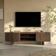 Retro Tv-meubel Hout 200 Cm - 200x40x55cm.