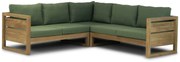 Hoek loungeset 5 personen Teak Old teak greywash Garden Collections Richmond