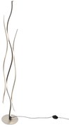 Design vloerlamp zwart met zilver incl. LED dimbaar - Blaze Design Binnenverlichting Lamp