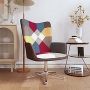 vidaXL Relaxstoel patchwork stof