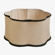 Lampenkap Ø45 Cm In Philipa-katoen Natuurlijk - Zwart - Sklum