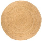 vidaXL Tapijt rond 240 cm gevlochten jute