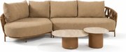 Hoek loungeset 5 personen Rope Zand/Beige  4 Seasons Outdoor Biarritz/Sofie