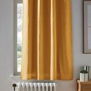 Verduisterend katoenen radiatorgordijn met oogjes Scenario