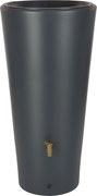 Garantia vaso 2-in-1 grafiet grafiet - Regenton met plantenbak - 58x58x120cm - 220 liter