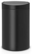 Brabantia Touch Bin New Afvalemmer - 40 liter - zwart mat 114946