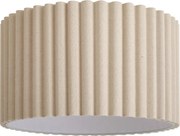 Japandi lampenkap van beige linnen 35/35/20 - Scalloped Single