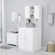 vidaXL Wasmachinekast 71x71,5x91,5 cm wit