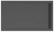 Xenz Easy Tray douchevloer - 140x80x5 - Acryl - ebony 6943-29