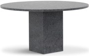 Dining Tuintafel rond 140 cm Graniet Grijs