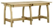 vidaXL Tuintafel 160x74x75 cm geïmpregneerd grenenhout