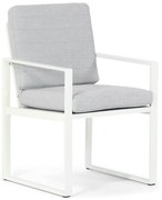 Tuinstoel Aluminium Wit Santika Zaga wit