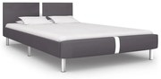 vidaXL Bedframe kunstleer grijs 140x200 cm