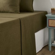 Plat laken, in katoen flanel, Clara