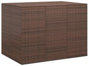 vidaXL Tuinbox 145x100x103 cm polyetheen rattan bruin