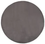 vidaXL Vloerkleed 80 cm kunstkonijnenbont donkergrijs