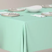JEMIDI vierkant tafelkleed katoen 80 x 80 cm - Wasbaar tafellaken - Tafel kleed met linnenlook en elegante zoom - Oeko-Tex gecertificeerd - Wit