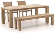 ROUGH-S/ROUGH-X 200cm dining tuinset 4-delig stapelbaar