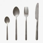 16-delige Bestekset Van Roestvrij Staal Gibara Grijs – Chroom - Sklum