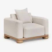Ioanis Acacia Houten Fauteuil Lichte Acaciekleur - Sklum