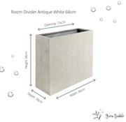 Grigio Room Divider Antique White
