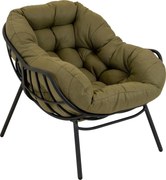 Lesli Living  Fauteuil - Cozy - Olijfgroen - Lesli Living