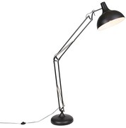 Smart vloerlamp zwart verstelbaar incl. Wifi A60 - Hobby Retro E27 rond Binnenverlichting Lamp