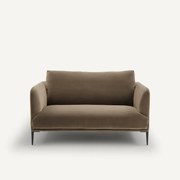 Fluwelen 2-zitsbank, Oscar-design E. Gallina