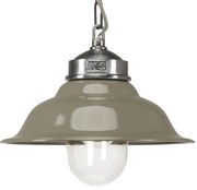 Hanglamp aan ketting Porto Fino aluminium met taupe deksel