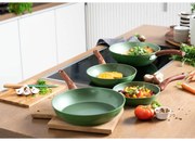 Just Vegan Koekenpan CeraVegan ECO 28 cm aluminium groen