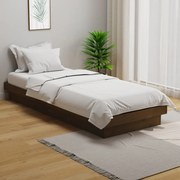 vidaXL Bedframe massief hout honingbruin 75x190 cm 2FT6 Small Single