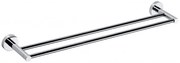 Sapho X-Round dubbele handdoekhouder type 2 65cm chroom