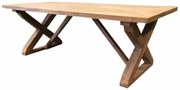 Minerva dining tuintafel 260x100xH77 cm teak geschoord