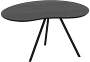 Goossens Salontafel Saya organisch, hout eiken zwart, modern design, 79 x 36 x 61 cm