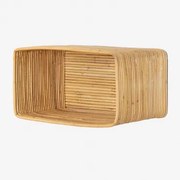 Feyrat Zwevend Nachtkastje Van 35x20 Cm In Rotan Bruin – Natuurlijk Hout - Sklum