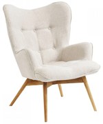 Kare Design Vicky Oorfauteuil Retro Design Naturel